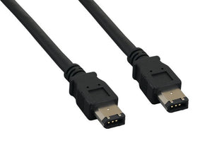 Black Color 6-Pin to 6-Pin IEEE1394a FireWire Cable AllCables4U