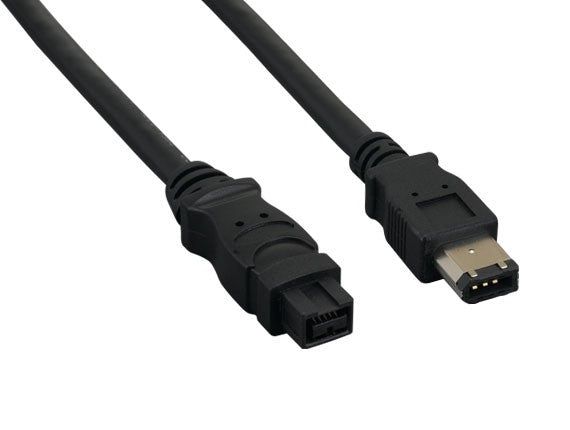 Black Color 9-Pin to 6-Pin IEEE1394b FireWire Cable AllCables4U