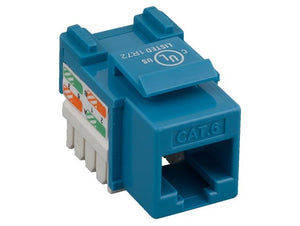 Blue Color Cat6 110 Type Punch Down Keystone Jack AllCables4U