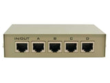 Push Button Style 4-Way RJ45 Manual Data Switch Box AllCables4U