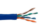 Blue Color Cat5e 350MHZ UTP Solid Bulk Ethernet Cable AllCables4U