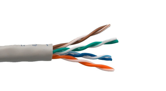 Gray Color Cat5e 350MHZ UTP Solid Bulk Ethernet Cable AllCables4U