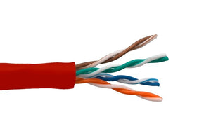 Red Color Cat5e 350MHZ UTP Stranded Bulk Ethernet Cable AllCables4U