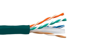 Green Color Cat6 550MHZ CMR UTP Solid Bulk Ethernet Cable AllCables4U