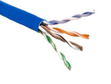 Blue Color Cat6 600MHZ Plenum UTP Solid Bulk Ethernet Cable AllCables4U