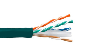 Green Color Cat6 550MHZ UTP Solid Bulk Ethernet Cable AllCables4U