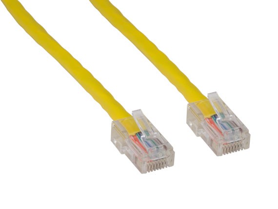 Yellow Color Cat5e UTP Assembled Network Patch Cables AllCables4U