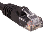 Black Color Cat5e UTP Snagless Network Patch Cables AllCables4U