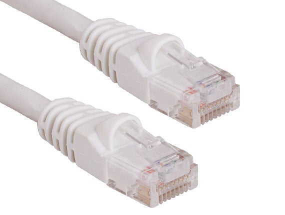 White Color Cat5e UTP Snagless Network Patch Cables AllCables4U