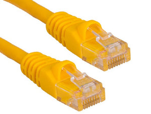 Yellow Color Cat5e UTP Snagless Network Patch Cables AllCables4U