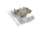 Silver Color Cat6a Shielded Tool-Less Keystone Jack AllCables4U
