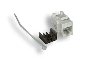 White Color Cat6a 110 Type Punch Down Keystone Jack AllCables4U