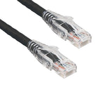 Black Color Cat6 UTP Snagless Network Patch Cable With Clear Boot AllCables4U