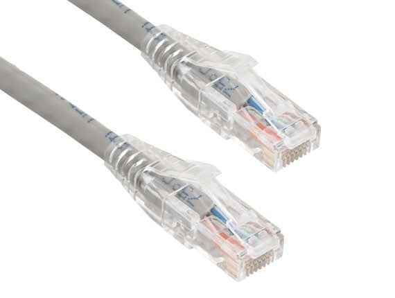 Gray Color Cat6 UTP Snagless Network Patch Cable With Clear Boot AllCables4U