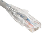 Gray Color Cat6 UTP Snagless Network Patch Cable With Clear Boot AllCables4U
