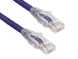Purple Color Cat6 UTP Snagless Network Patch Cable With Clear Boot AllCables4U