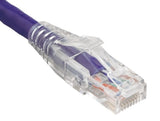 Purple Color Cat6 UTP Snagless Network Patch Cable With Clear Boot AllCables4U