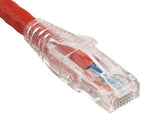 Red Color Cat6 UTP Snagless Network Patch Cable With Clear Boot AllCables4U