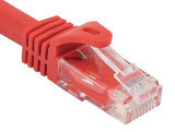 Red Color Cat6a UTP Snagless Network Patch Cable AllCables4U