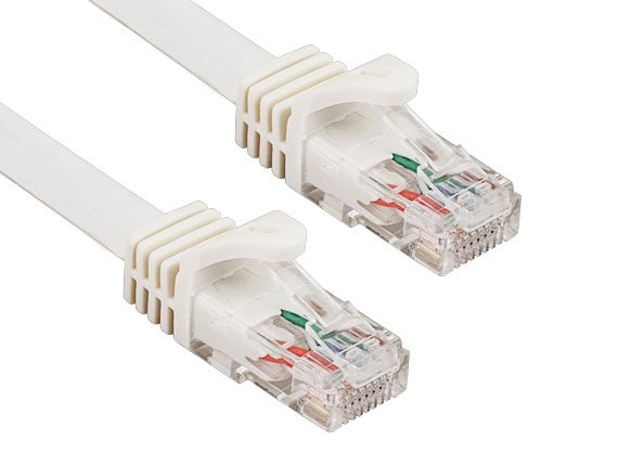 White Color Cat6a UTP Snagless Network Patch Cable AllCables4U