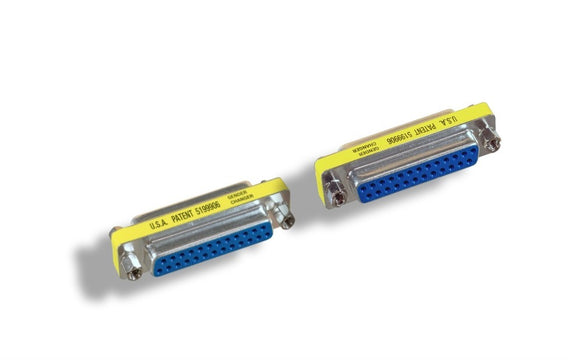 DB25 Female to DB25 Female Mini Gender Changer AllCables4U