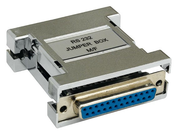 DB25 Male to DB25 Female RS-232 Jumper Box AllCables4U