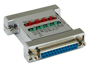 DB25 Male to DB25 Female Check Tester With LED Indicator AllCables4U