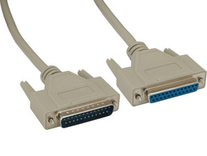 DB25 Male to DB25 Female RS-232 Serial Cable AllCables4U