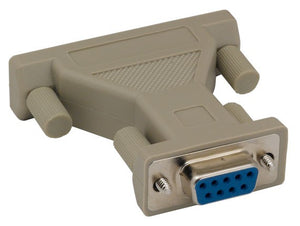 DB9 Female to DB25 Female AT Modem Adapter AllCables4U