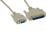DB9 Female to DB25 Male HP Plotter/Laser Serial Printer Cable AllCables4U