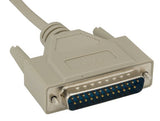 DB9 Female to DB25 Male Null Modem Cable AllCables4U