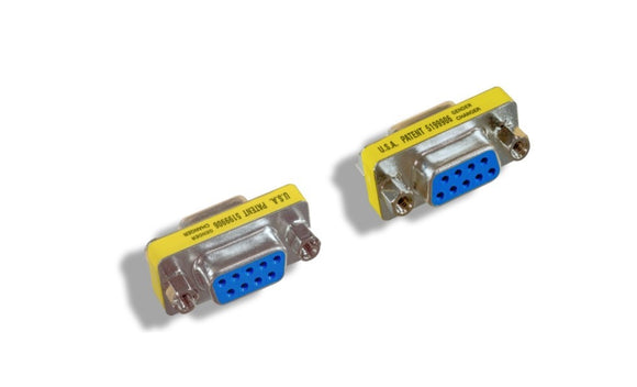 DB9 Female to DB9 Female Mini Gender Changer AllCables4U