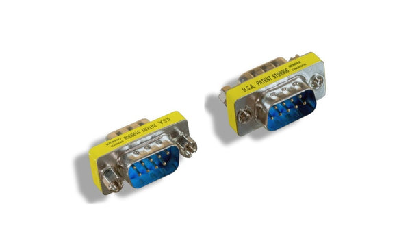 DB9 Male to DB9 Male Mini Gender Changer AllCables4U