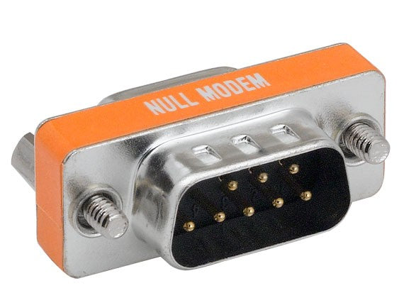DB9 Male to DB9 Female Null Modem Mini Adapter AllCables4U