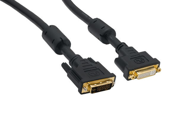 DVI-I Male to DVI-I Female Dual Link Digital/Analog Video Extension Cable AllCables4U