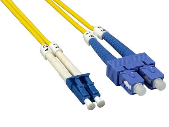 Duplex Single-Mode 2.0mm LC to SC Fiber Optic Cable AllCables4U