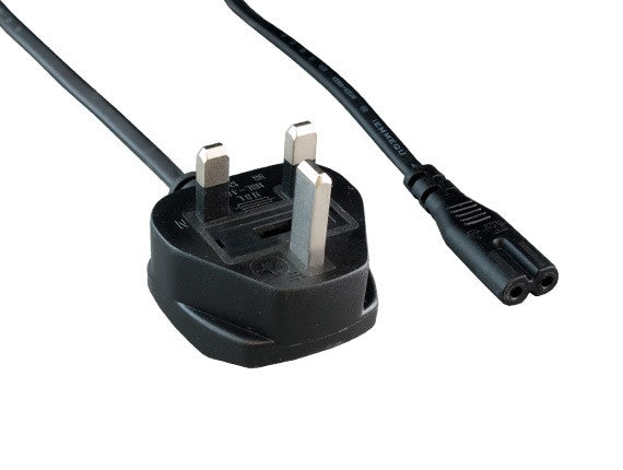 England/UK IEC-60320-C7 to BS1363 Notebook Power Cord With Fuse AllCables4U