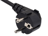 European Schuko CEE 7/7 Right Angle to IEC-60320-C5 Notebook Power Cord AllCables4U