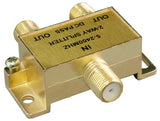 F-Type 2-Way Coaxial Cable Splitter AllCables4U