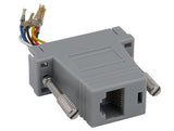 Gray Color DB15 Female to RJ45 Modular Adapter AllCables4U