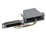 Gray Color DB25 Female to RJ12 Modular Adapter AllCables4U