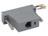 Gray Color DB25 Female to RJ12 Modular Adapter AllCables4U