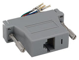 Gray Color DB25 Female to RJ45 Modular Adapter AllCables4U