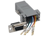 Gray Color DB9 Female to RJ12 Modular Adapter AllCables4U