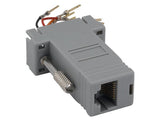 Gray Color DB9 Male to RJ45 Modular Adapter AllCables4U