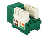Green Color Cat5e 110 Type Punch Down Keystone Jack AllCables4U