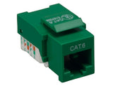 Green Color Cat6 Tool-Less Keystone Jack AllCables4U