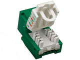 Green Color Cat6 Tool-Less Keystone Jack AllCables4U