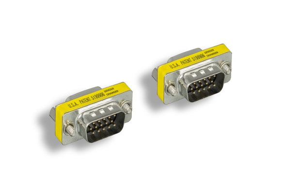 HD15 Male to HD15 Male Mini Gender Changer AllCables4U