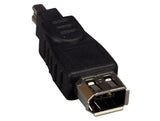 IEEE-1394a 6-pin Female to 4-pin Male Adapter AllCables4U
